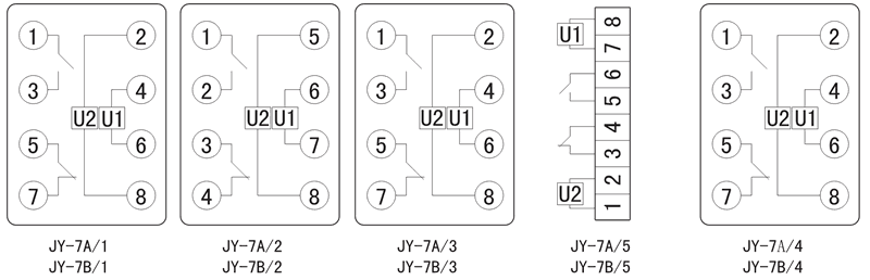 JY-7A/4内部接線圖