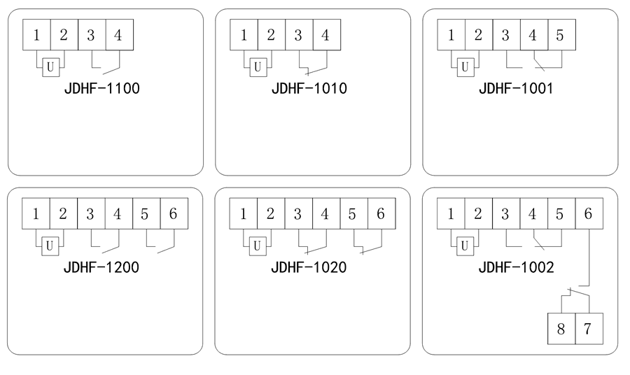 JDHF-1001内部接線圖