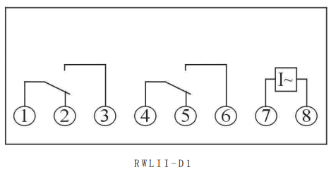 RWLII-D系列無輔源電流老龄产业内部接線圖